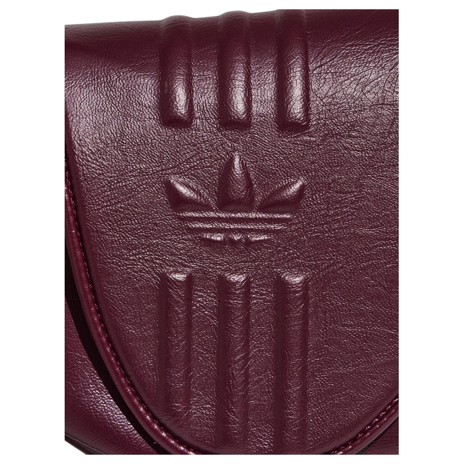 Мини-сумка Adidas Originals Полиуретан Седло Сумка Сумка через плечо Женская Темно-красная - изображение 6