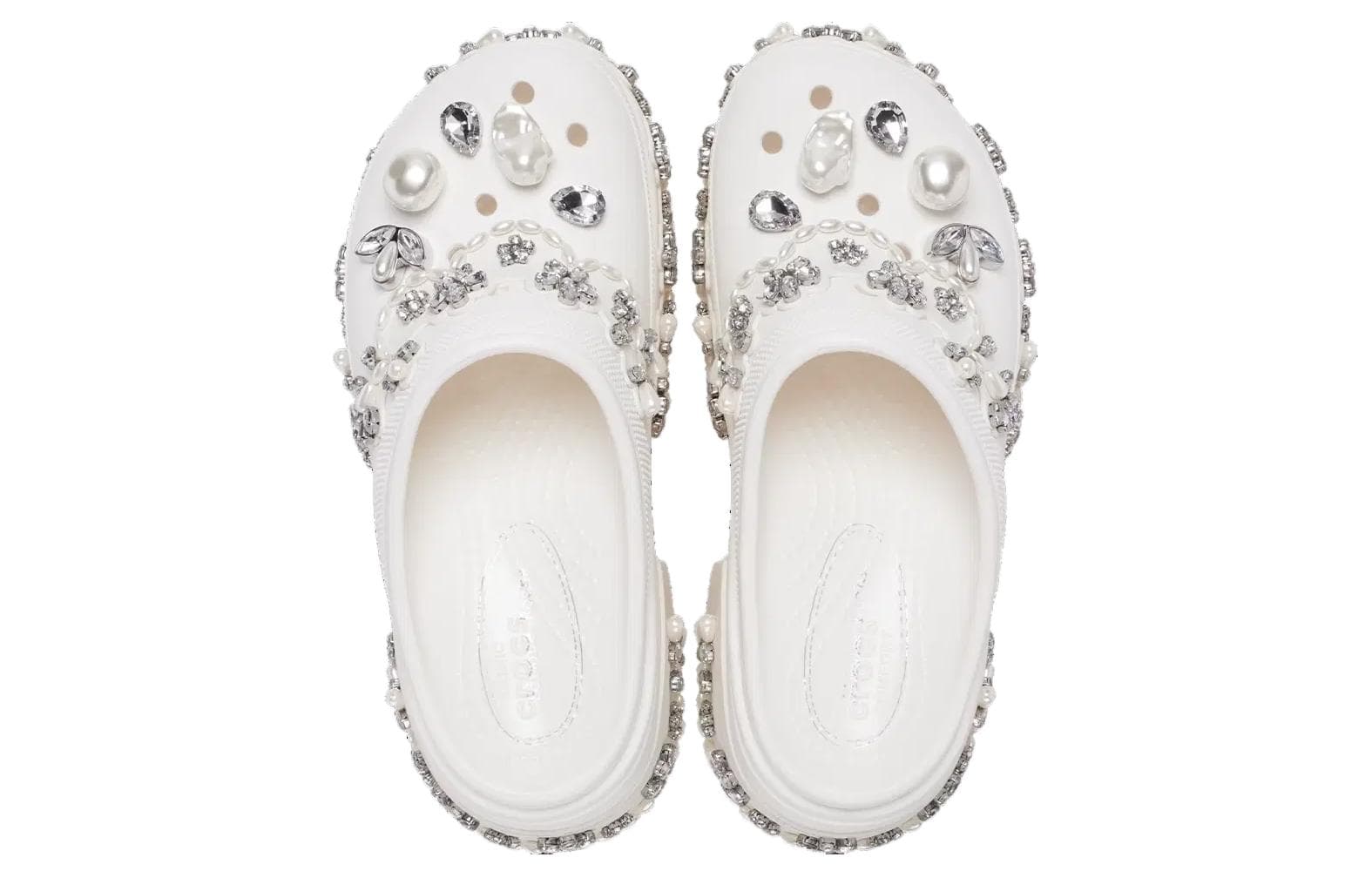 Сабо Crocs x SIMONE ROCHA Пластиковые сандалии из резины унисекс белые - изображение 5
