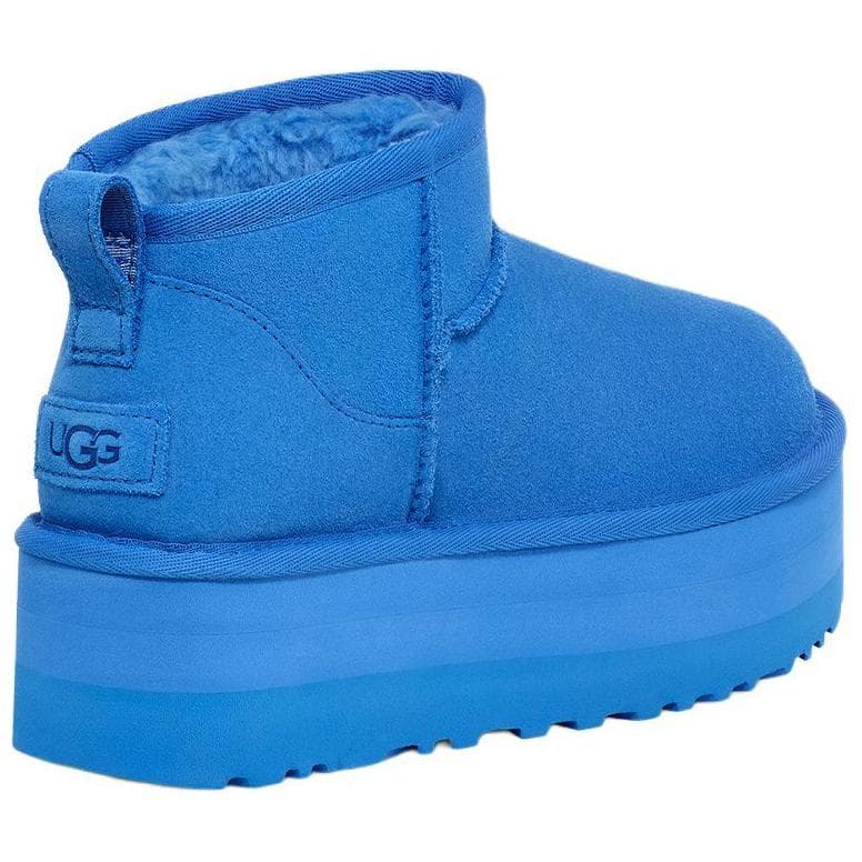 Ботинки зимние UGG Корова Спилок С флисовой подкладкой термический круглый носок Короткий снегокат Женские Синий - изображение 4
