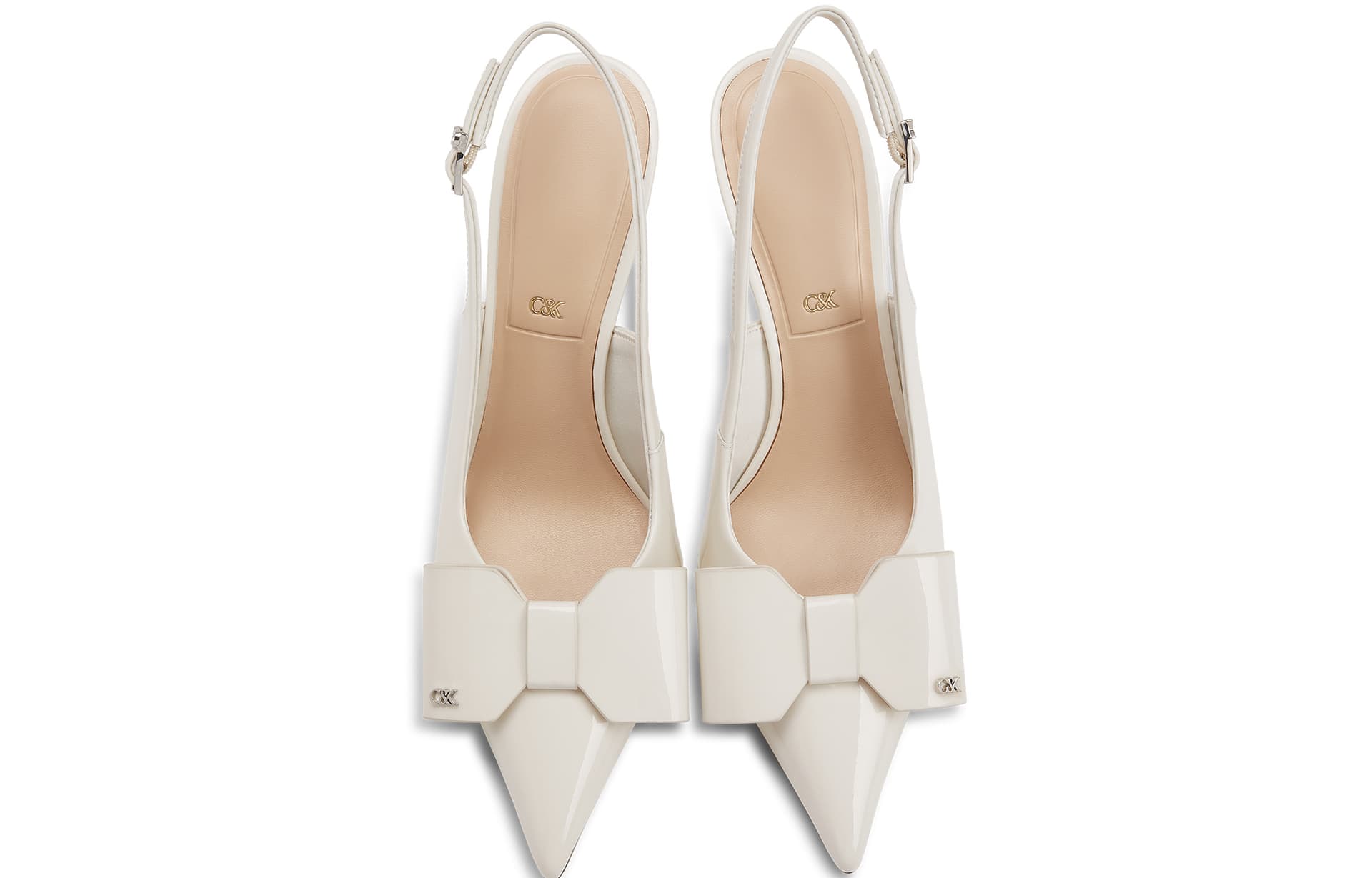 Туфли CHARLES&KEITH Элегантные сандалии с бантом и заостренным носком из натуральной кожи на узком каблуке 10 см - изображение 6