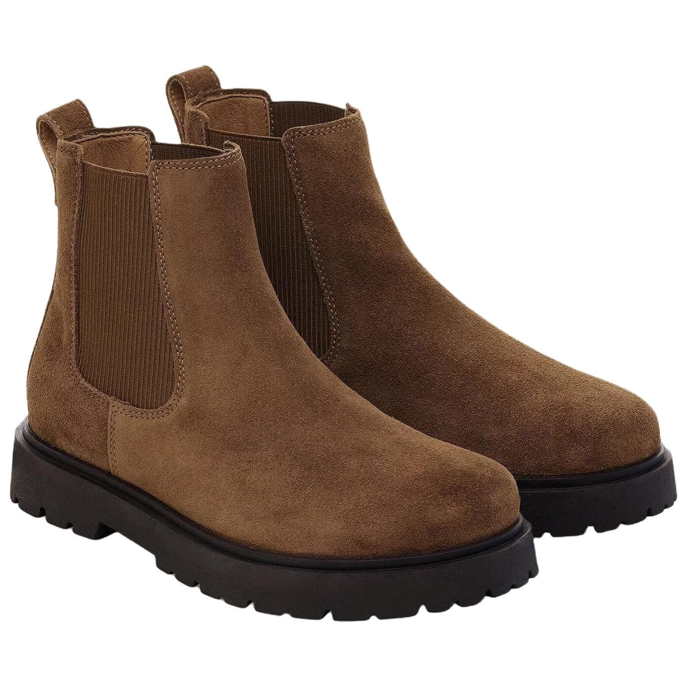 Ботинки челси Биркенсток Highwood Slip on Искусственная замша Короткий Челси Женский Коричневый Узкий Версия - изображение 3