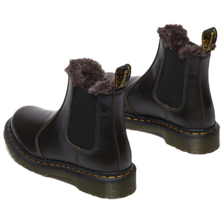 Ботинки челси Dr.Martens Коровья кожа Плюшевый Короткий Челси Женский Темно-коричневый - изображение 3