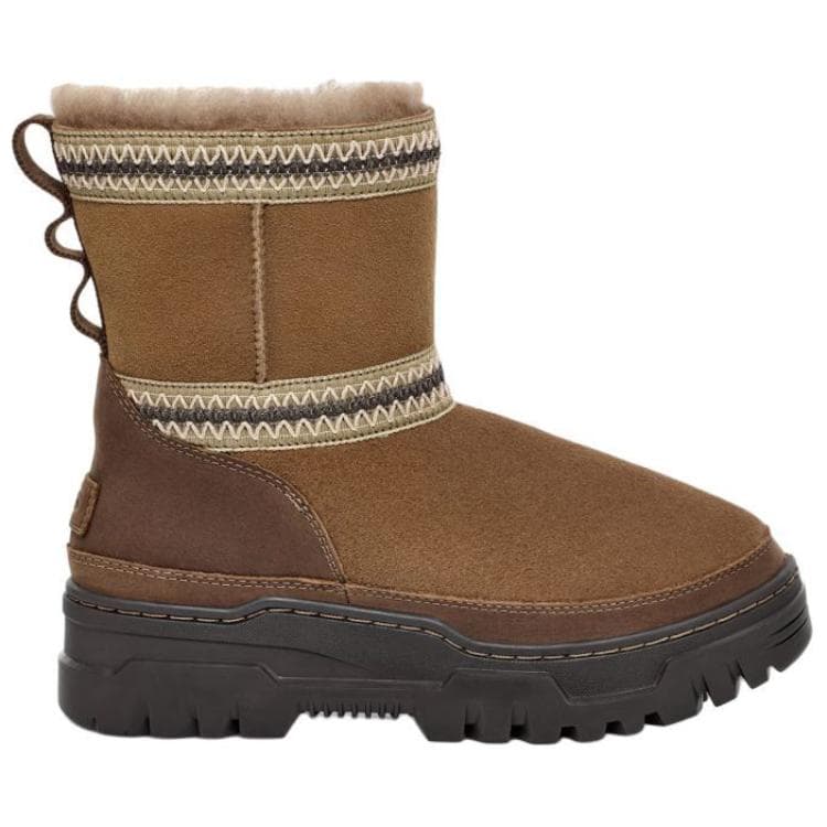 Ботинки зимние UGG Короткие Снежные Ботинки Женские Коричневые - изображение 2