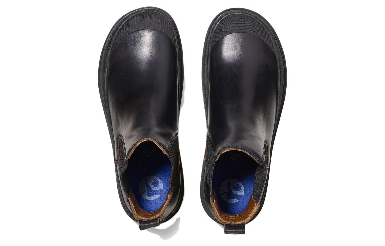 Ботинки челси Birkenstock Prescott Slip on Кожа Короткий Челси Женский Черный Узкий - изображение 4