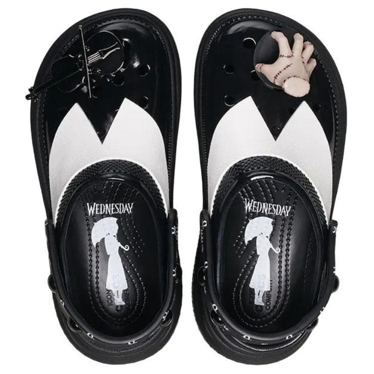 Сабо Crocs x Wednesday Stomp Sabo Женские Черные - изображение 5