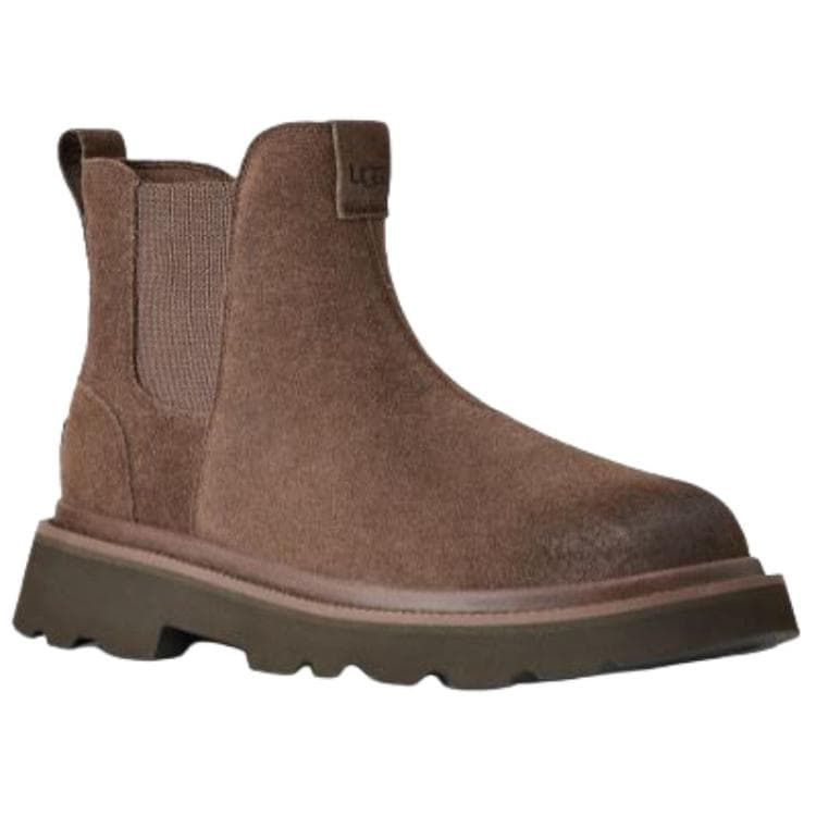 Ботинки челси UGG Hybrid Спилок Коровья Кожа Короткий Челси Мужской Темно-Коричневый - изображение 3