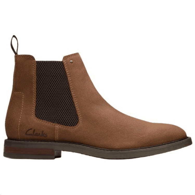Ботинки челси Clarks Короткий Челси Мужской Светло-Коричневый - изображение 2