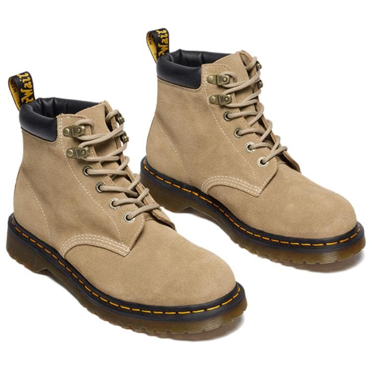 Ботинки Dr.Martens 939 Спилок Коровья Кожа Короткие Армейские Ботинки Унисекс Абрикос - изображение 3
