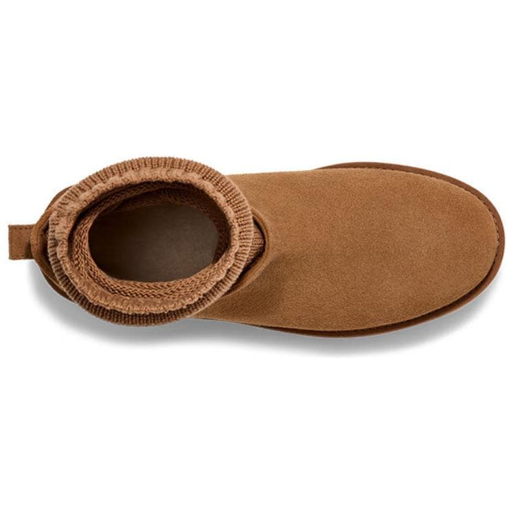 Ботинки зимние UGG Classic Novelty Короткие Снежные Ботинки Унисекс Коричневые - изображение 6