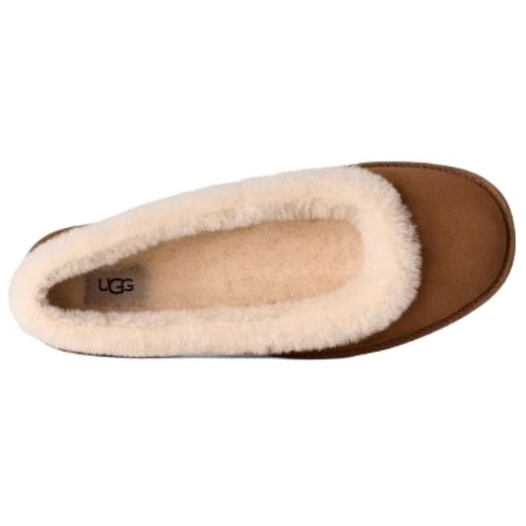 Тапочки Коллекция моды UGG Овчина Повседневная обувь Женская Каштановый - изображение 5