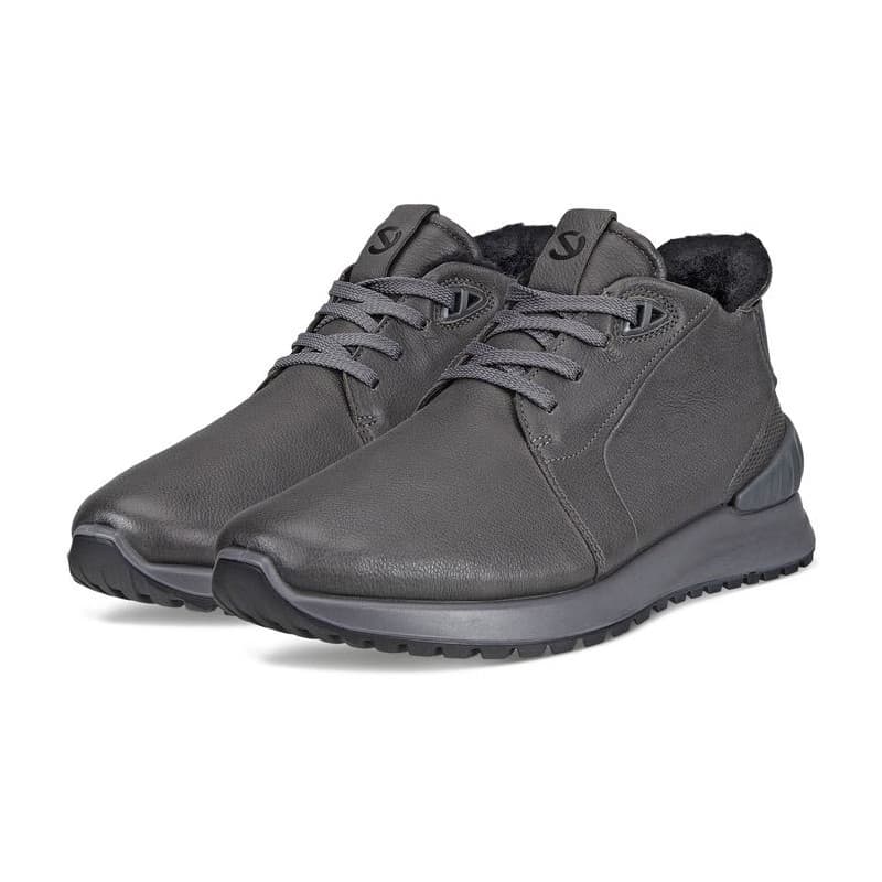 Кроссовки ecco Round Toe Lace-Up Low Casual Shoes Black - изображение 3