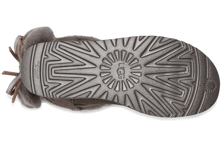 Ботинки зимние UGG Classic Double Bow Short Charcoal - изображение 6