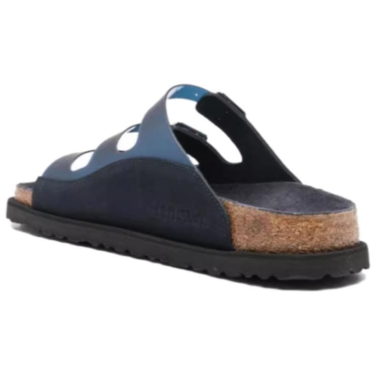 Сандалии Birkenstock Износостойкие шлепанцы женские морской синий узкая версия - изображение 3