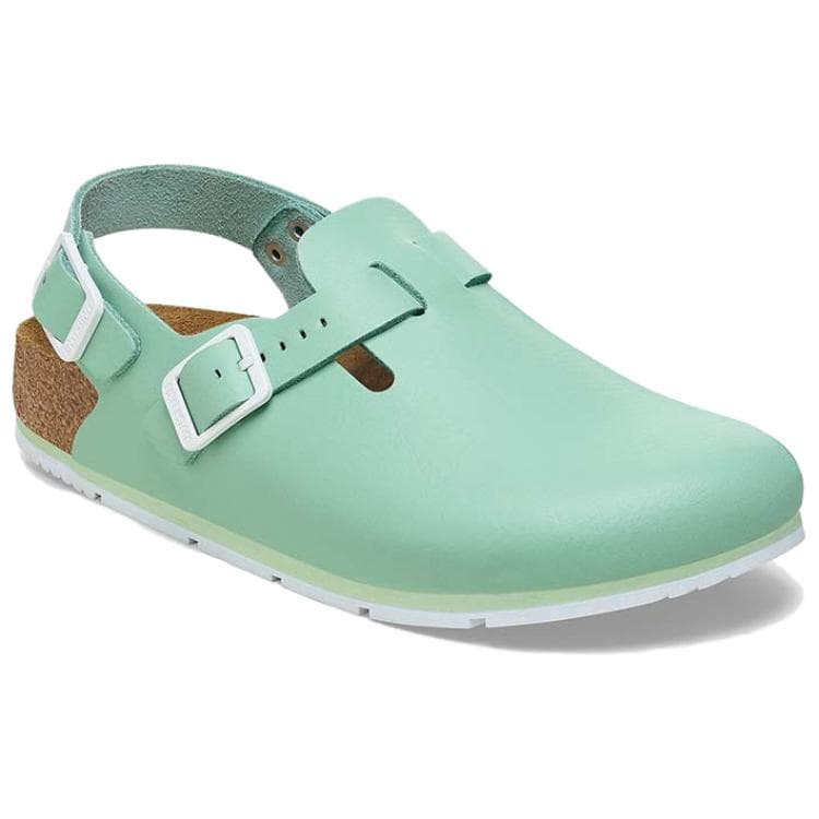 Сандалии Birkenstock Модные сандалии с застежкой, противоскользящие, закрытый нос, унисекс, зеленый, узкая версия - изображение 2