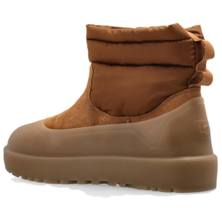 Ботинки зимние UGG CLASSIC MINI MOD Водонепроницаемые Короткие Ботинки для Снега Мужские Коричневые - изображение 4