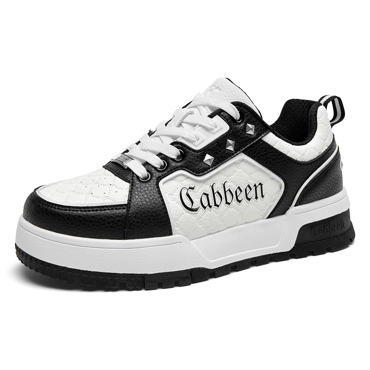 Кроссовки Cabbeen Мужская повседневная обувь из кожи устойчивая к истиранию с низким верхом - изображение 2