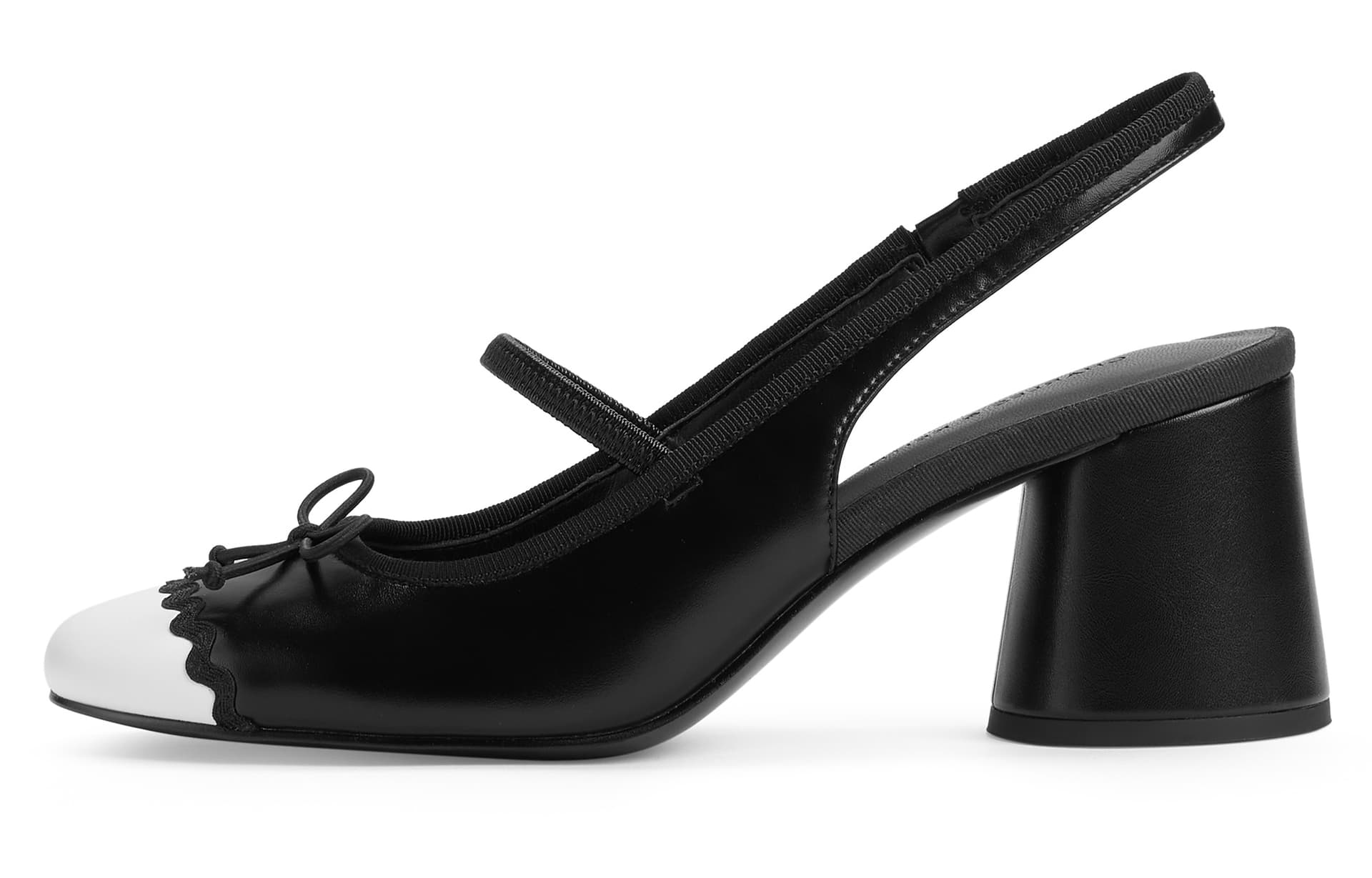 Туфли CHARLESKEITH ck PU 6.5cm CreamBlack - изображение 1