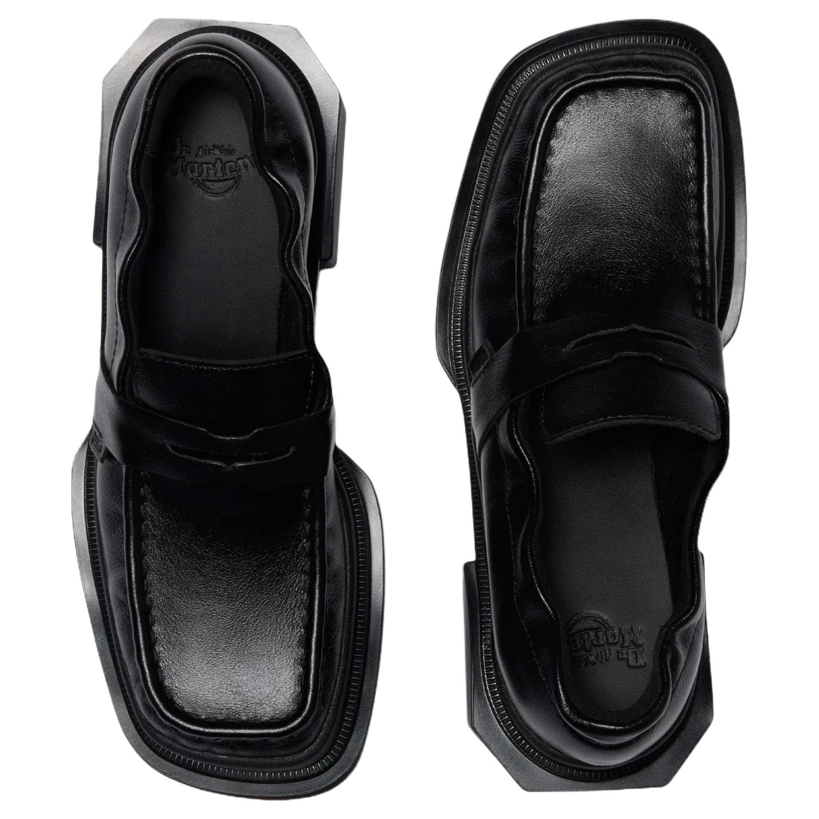 Лоферы Dr.Martens Мейбол Кожа Удобные Лоферы С Квадратным Носком 4,4 См Унисекс Черные - изображение 5