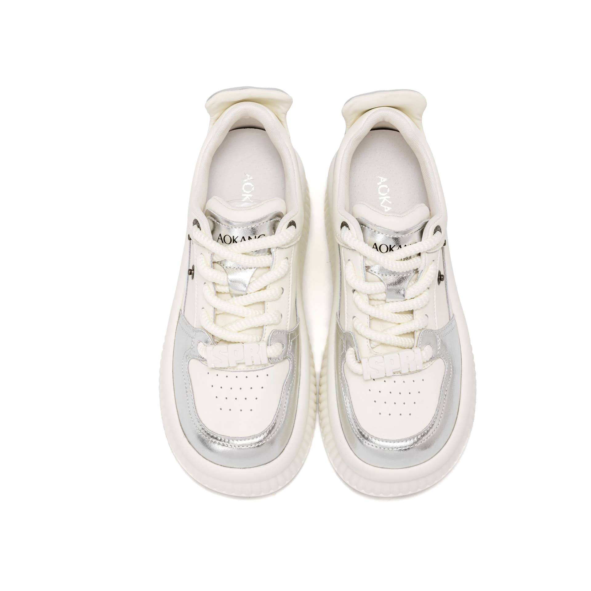 Кроссовки AOKANG White Silver - изображение 4
