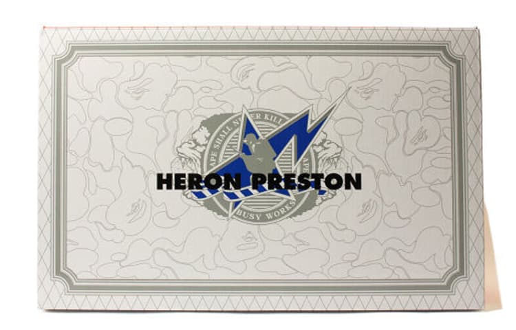 Кроссовки Heron Preston x A Bathing Ape STA White Orange - изображение 5