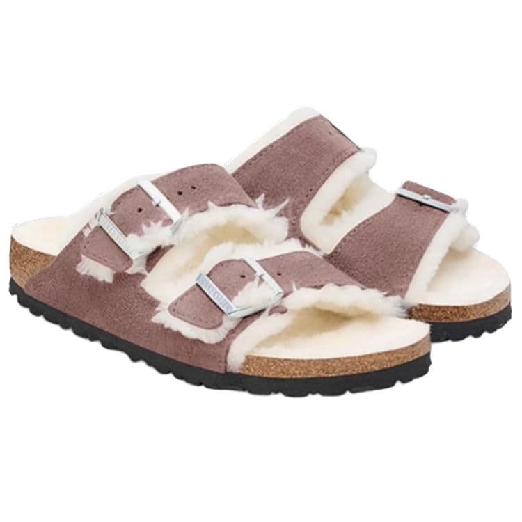 Сандалии Birkenstock Arizona Shearling ЭВА Устойчивые к истиранию Шлепанцы Женские Фиолетовые - изображение 3