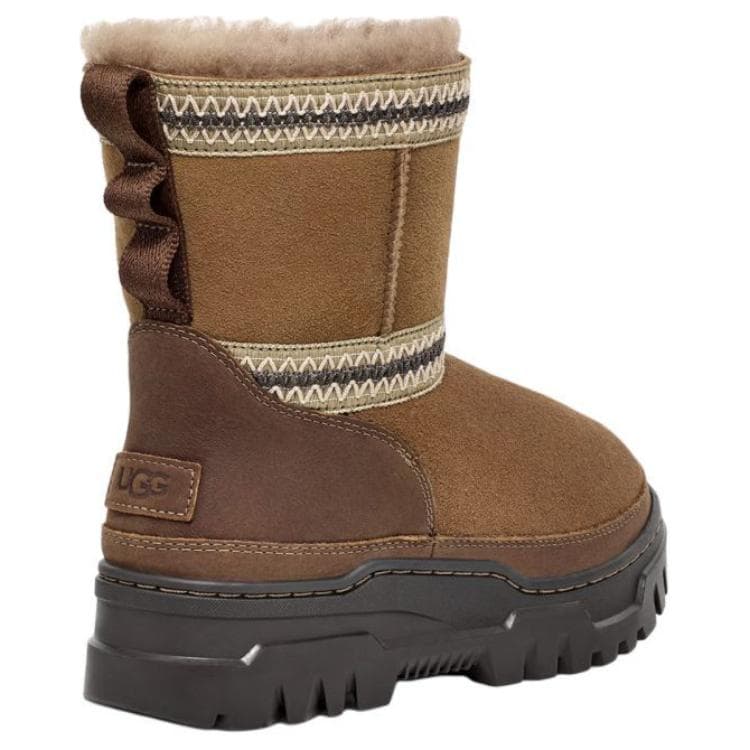 Ботинки зимние UGG Короткие Снежные Ботинки Женские Коричневые - изображение 4