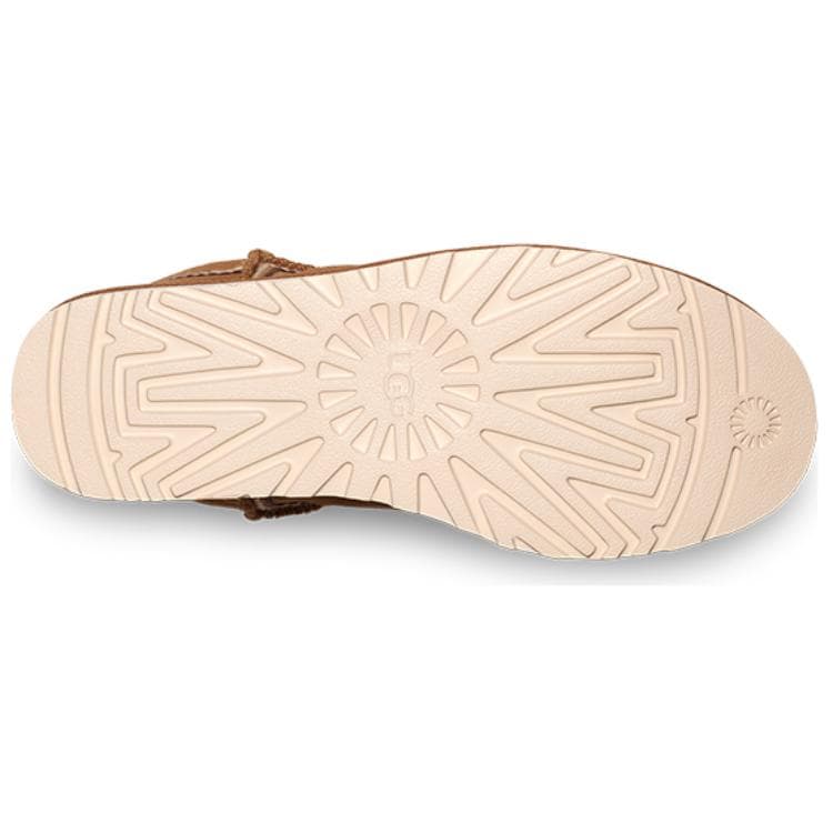 Ботинки зимние UGG CLASSIC MINI Atherson Коровья кожа Короткие Снежные ботинки Мужские Коричневые - изображение 5