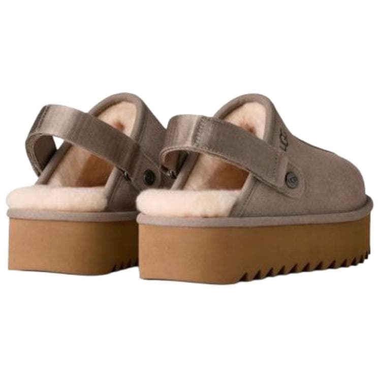Кроссовки UGG Leisure Спилок Коровья Кожа Низкий Верх Повседневная Обувь Женская Серый - изображение 4