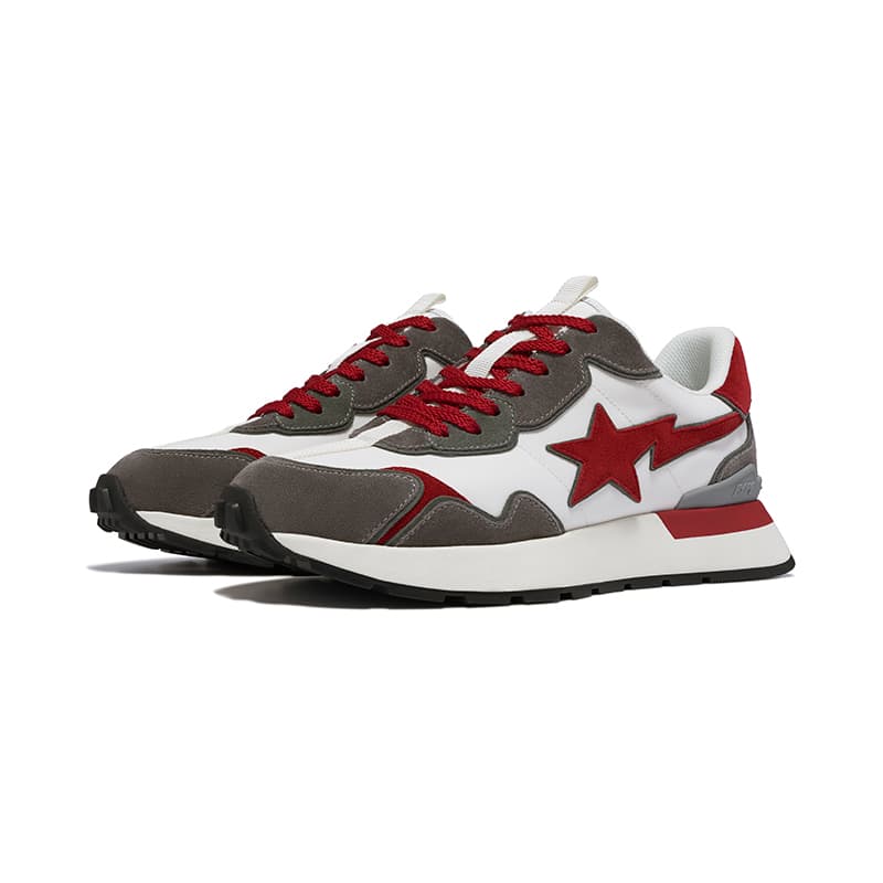 Кроссовки A BATHING APE Шоссе STA Express Текстиль Кожа Низкий Верх Повседневная Обувь Женская - изображение 2