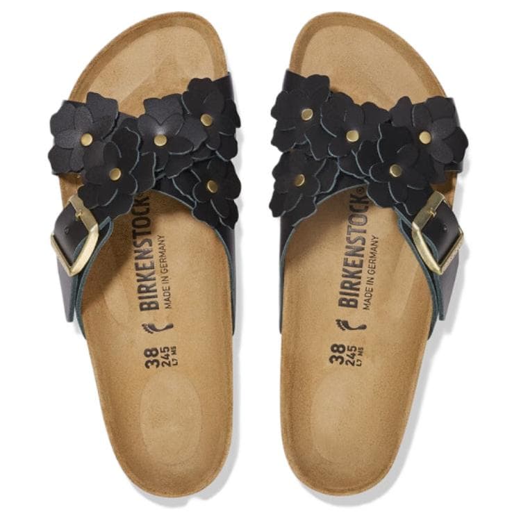 Сандалии Birkenstock Siena EVA Устойчивые к истиранию Шлепанцы Женские Черные Узкие - изображение 5