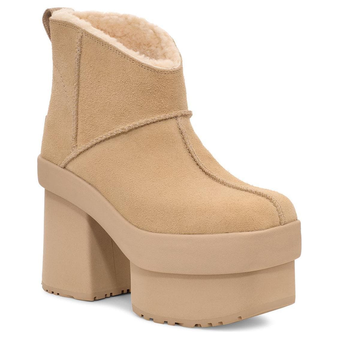 Сапоги UGG Корова Спилок Удобные Ботильоны Женские Горчичный - изображение 3