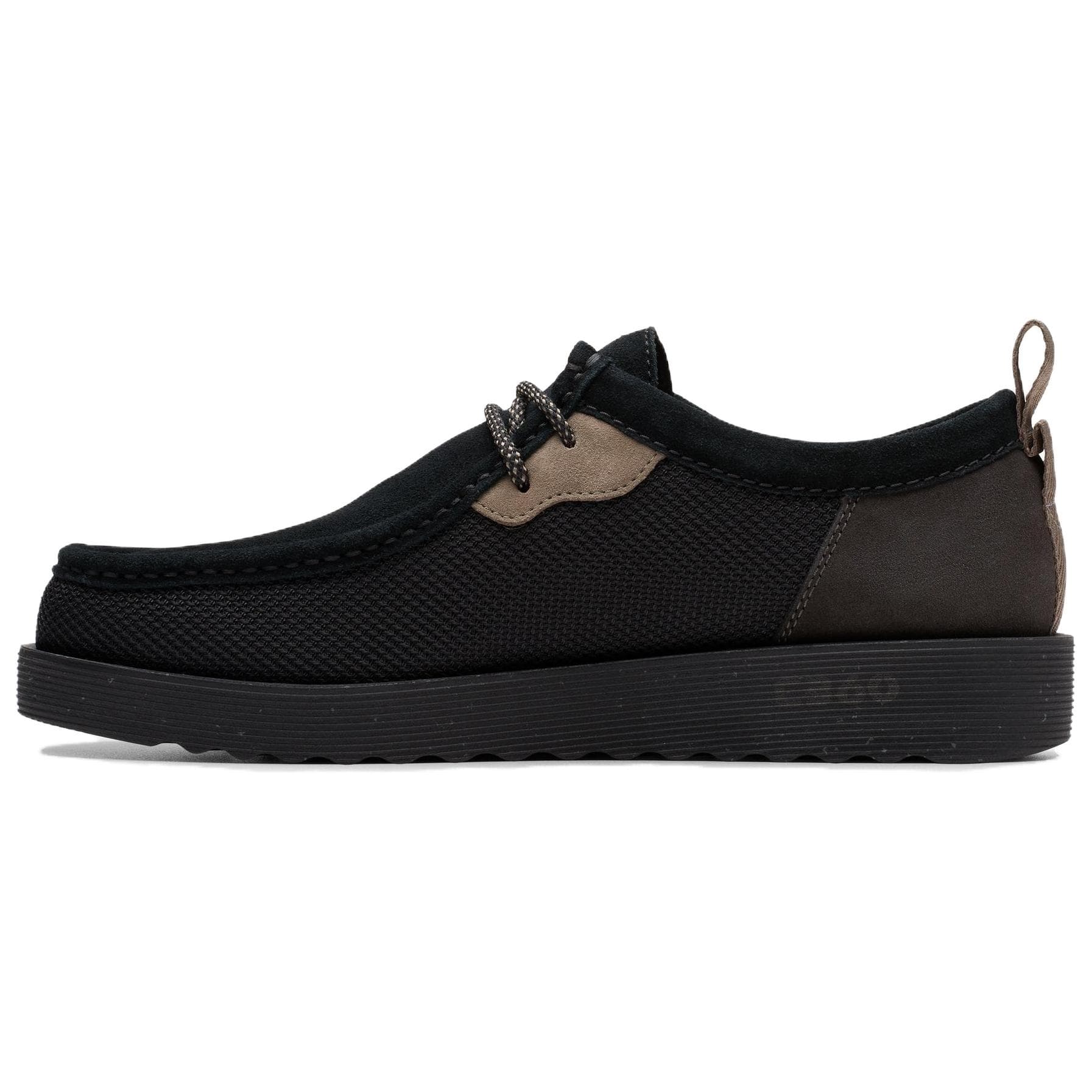 Ботинки Clarks Wallabee Artificial Suede Модный Тренд Повседневная Обувь Мужская Черная - изображение 1