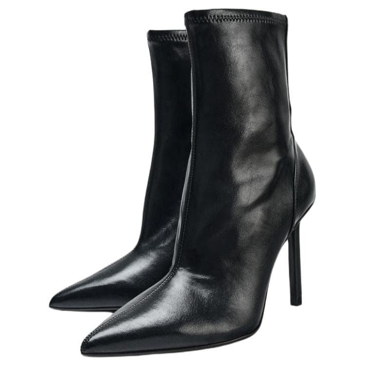 Сапоги ZARA PU 10cm - изображение 2