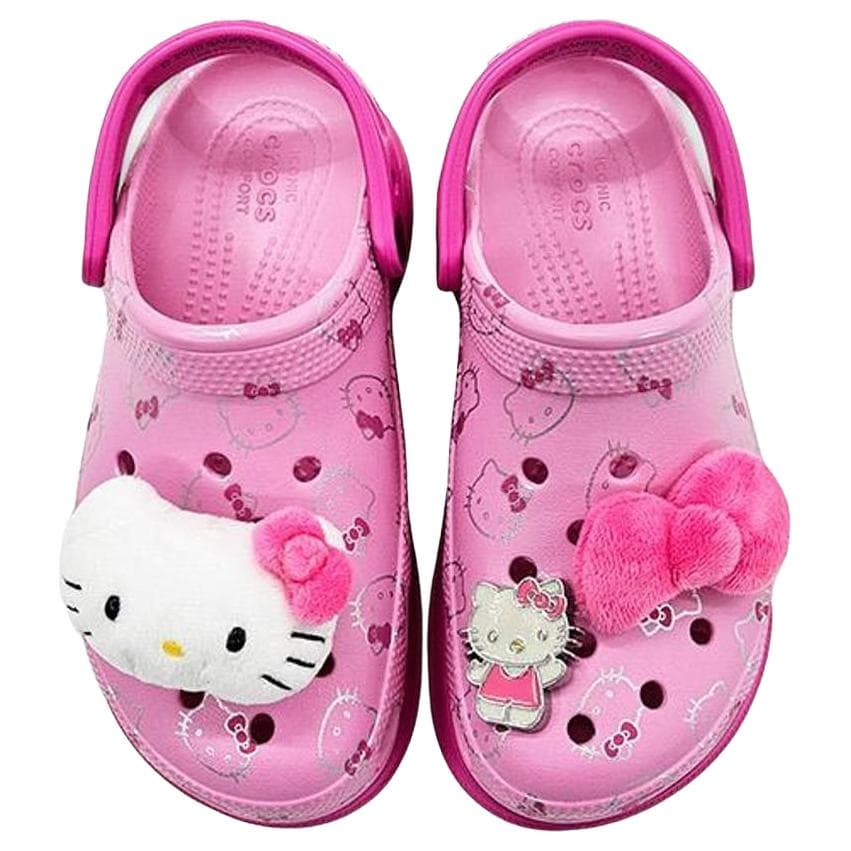 Сабо Crocs x Hello Kitty Bae Clog Сабо из резины Женские Розовые - изображение 5