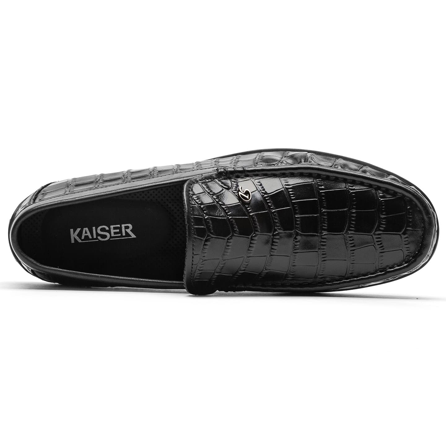 Kason Лоферы из натуральной коровьей кожи с резиновой подошвой мужские черные - изображение 3
