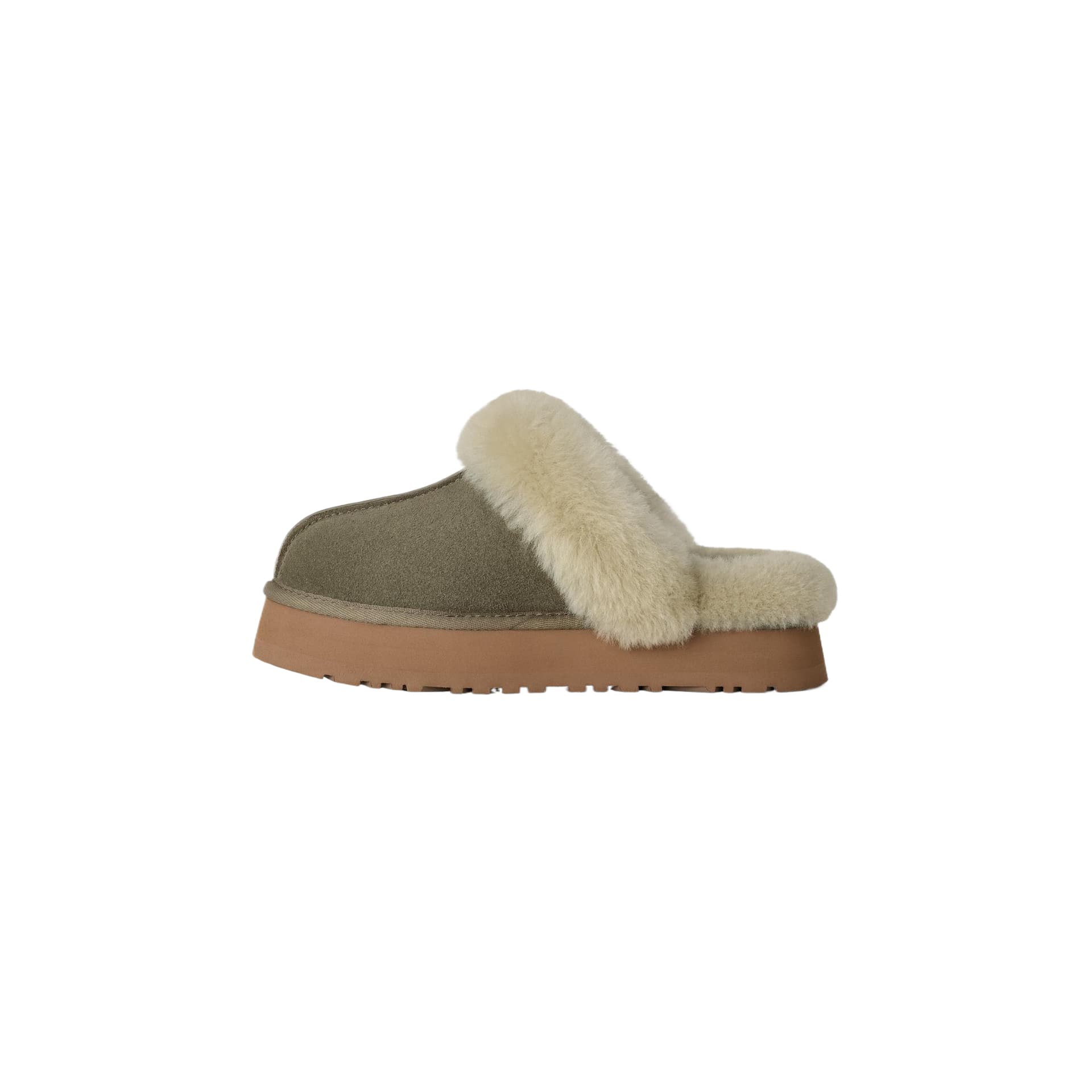 Сандалии UGG с флисовой подкладкой однотонные классические мюли тихие домашние тапочки для женщин - изображение 1