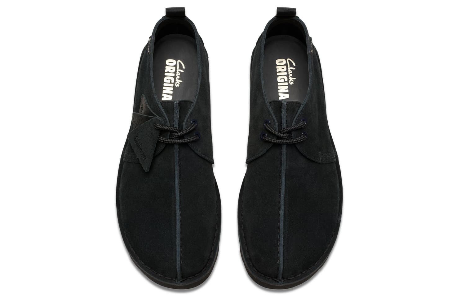 Ботинки Clarks Спилок Коровья Кожа Повседневная Обувь Мужская Черная - изображение 2