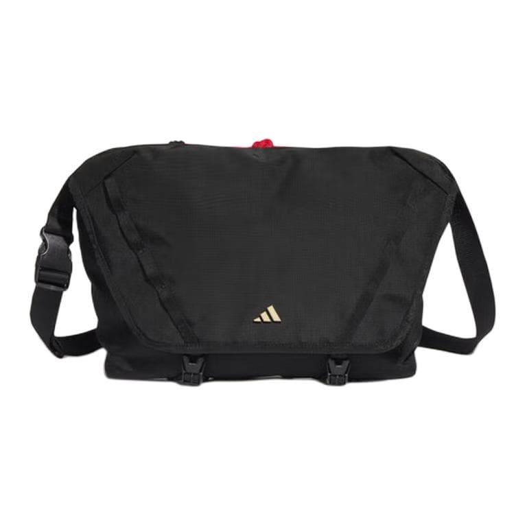Сумка через плечо Adidas Ткань Курьерская Сумка Сумка через плечо Унисекс Черная - изображение 1