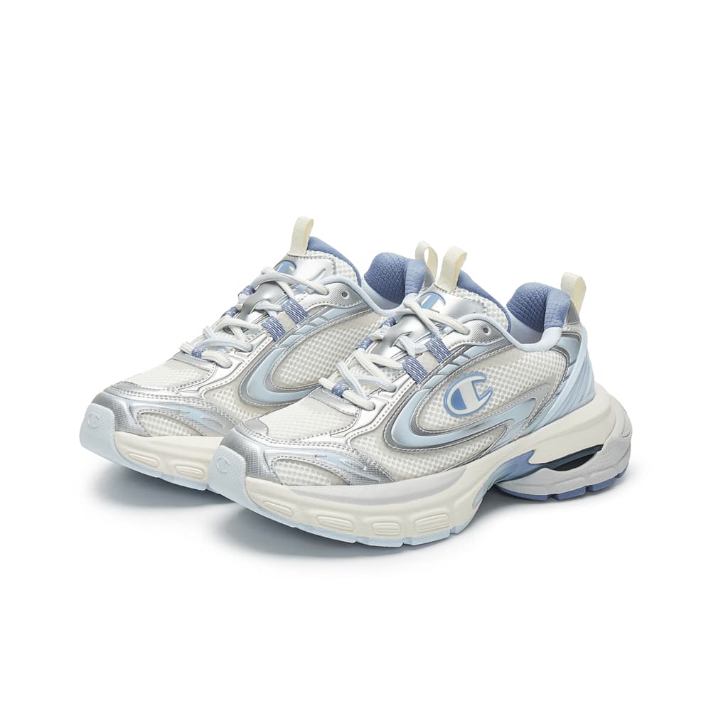 Кроссовки для бега Champion Low Top Беговые кроссовки Женские Серебряный Белый Лунный камень Синий - изображение 2