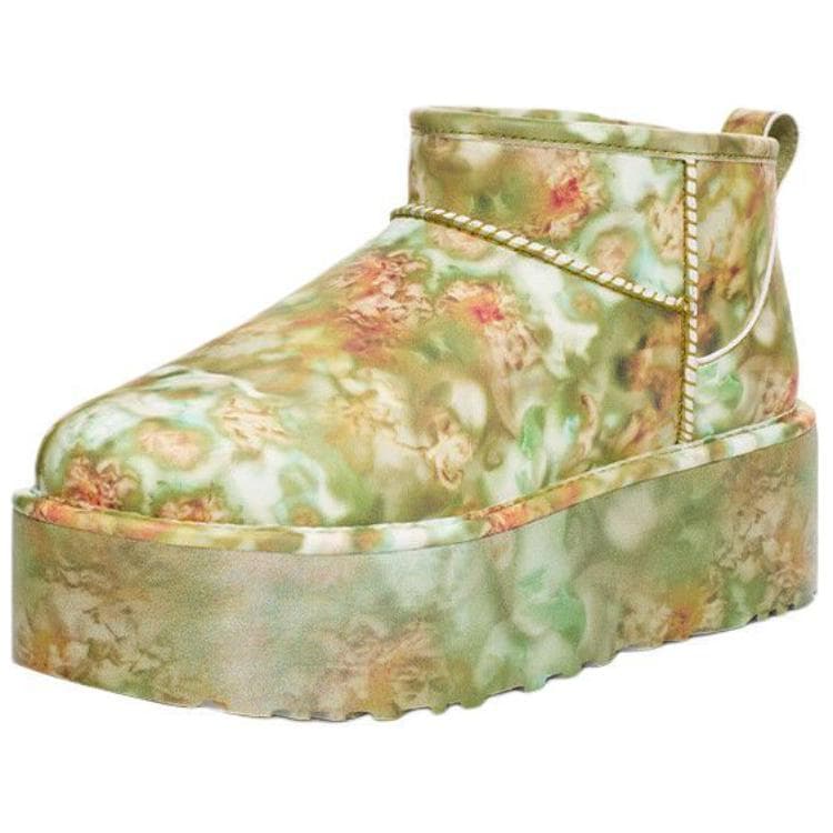 Ботинки зимние Collina Strade x UGG Короткие Снежные Ботинки Унисекс Многоцветные Зеленые - изображение 3