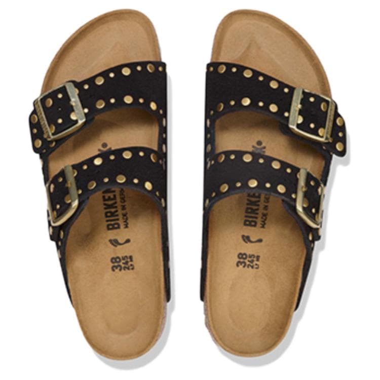 Сандалии Биркенсток Arizona Дышащая Обувь Birkenstock Унисекс Черная Узкая Версия - изображение 5