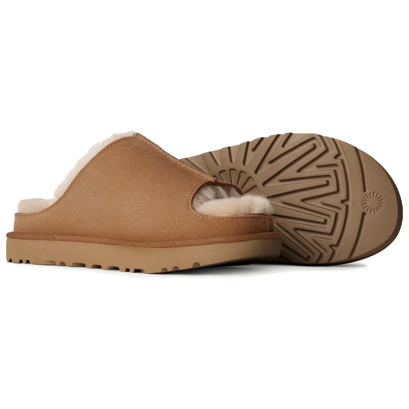 Сандалии UGG Greenport Slide Удобные и Универсальные Флисовые Подкладочные Шлепанцы с ЭВА и Противоскользящим Дном Женские - изображение 4