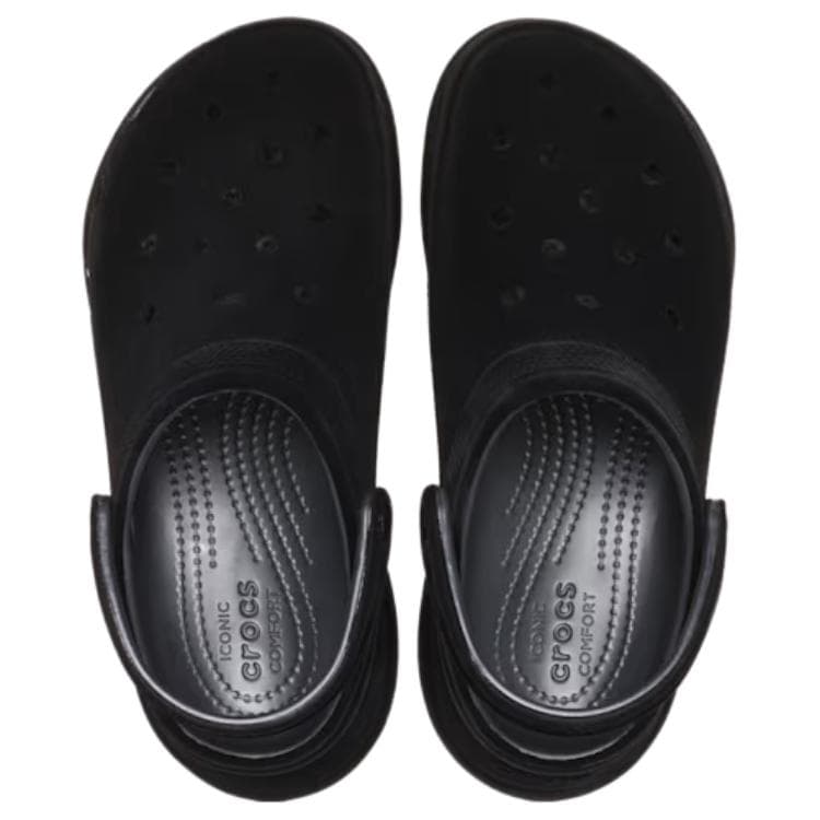 Сабо Crocs Bae Clog Вельветовые Сабо Резиновые Женские Черные - изображение 3