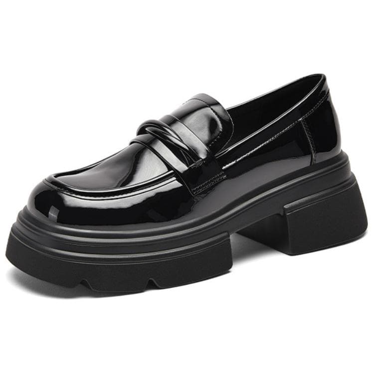 Лоферы DAPHNE Women's High Journal Лоферы 6 см Женские Черные - изображение 2