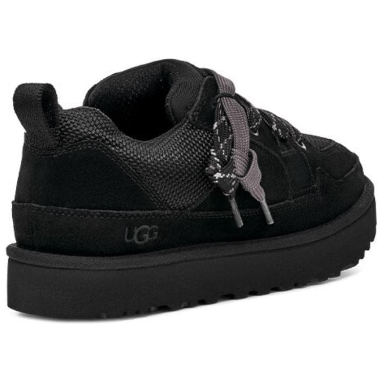 Кроссовки UGG Highland Текстиль Спилок коровьей кожи Низкий Топ Повседневная обувь Мужская Черная - изображение 6