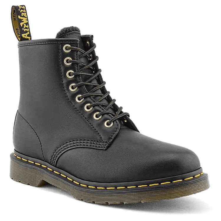 Ботинки Dr.Martens Коровья кожа Короткие армейские ботинки Унисекс Черные - изображение 2