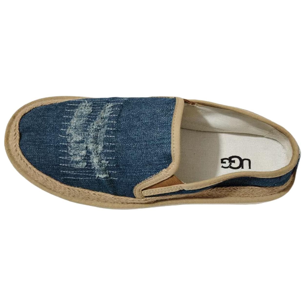 Кроссовки UGG Rex Espadrille Denim Low-Top Повседневная Обувь Мужская Синяя - изображение 4