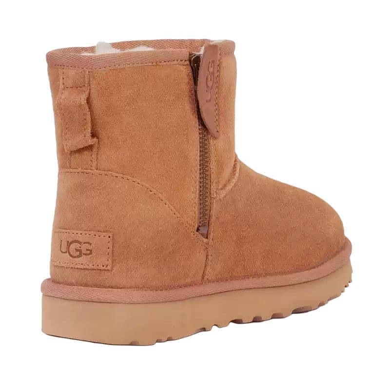 Ботинки зимние UGG Овчина Термический Амортизирующий Противоскользящий С флисовой подкладкой Модный Универсальный Короткий - изображение 4