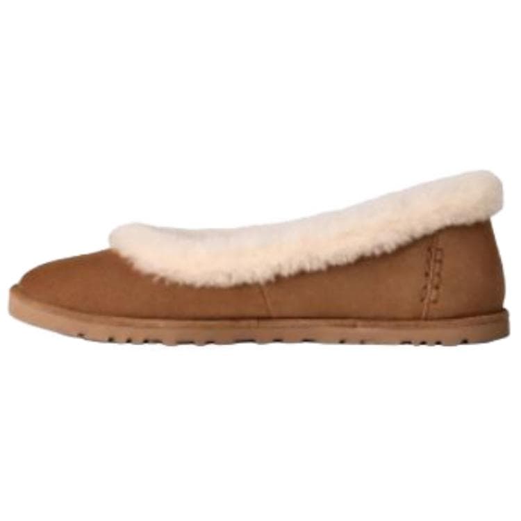 Тапочки Коллекция моды UGG Овчина Повседневная обувь Женская Каштановый - изображение 2