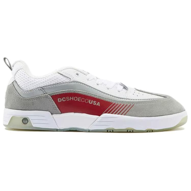Кроссовки DCSHOES DC LEGACY SLIM Спилок коровьей кожи Круглый носок на платформе Спорт Лоу-топы Повседневная обувь для скейтборда Мужской Белый, Серый и Коричневый - изображение 3
